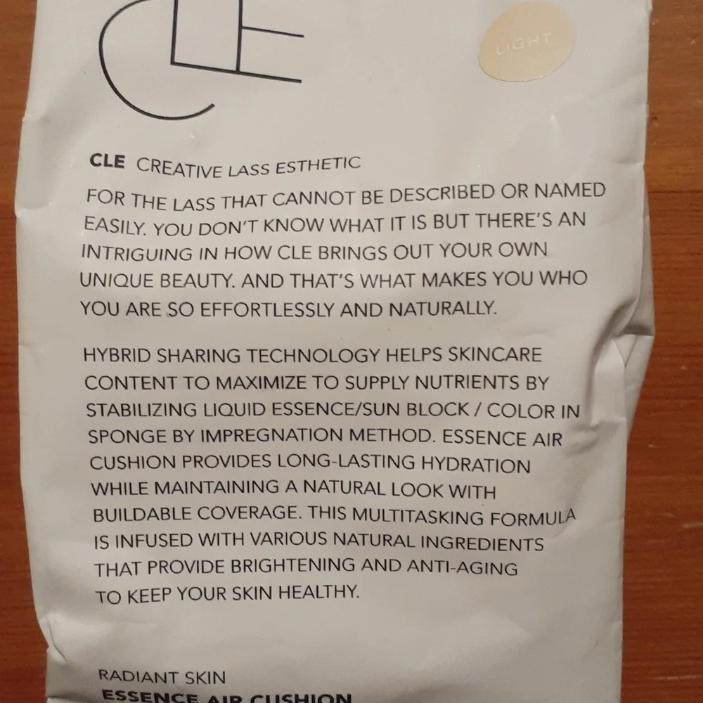 CLE Cosmetics Radiant Skin Essence Air Cushion Refill in Light Color (No Case)